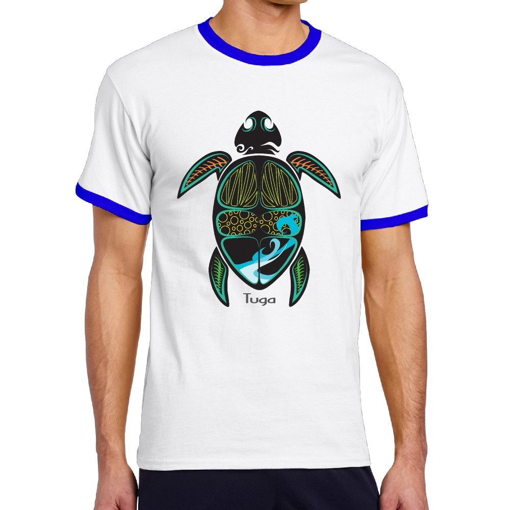 UWL Tuga-Logo CONTRAST COLOR Man T-Shirt 100% Cotton Arts Crafts&Sewing Clothing Tee-shirts Guy Screw Neck Red