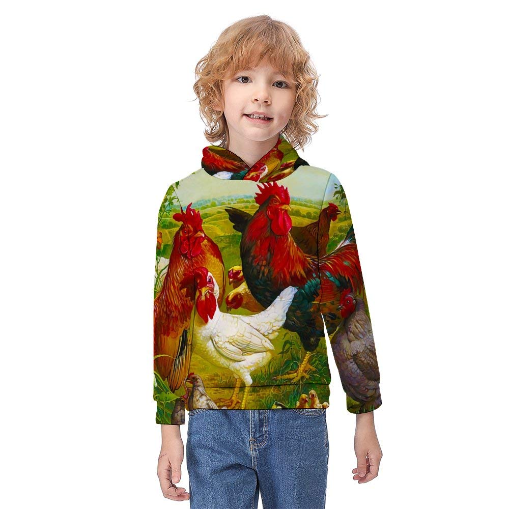 Blafitance Children's Hoodie Sweater Unisex Pullover Hooded Sweatshirts for Boys Girls Kids for 6-12 Years