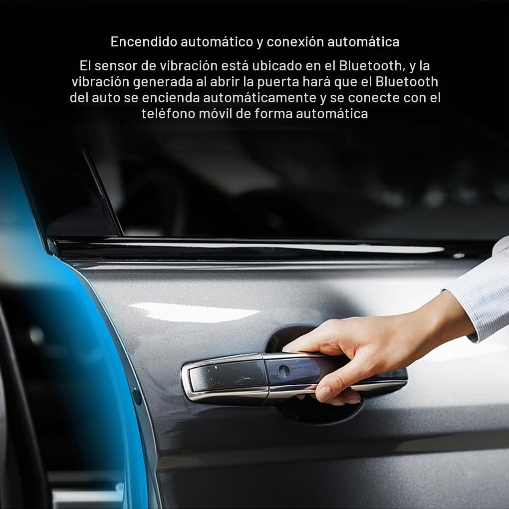 Kit Manos Libres para Coche, Receptor de Audio Bluetooth, Visera Solar, Altavoz, Receptor de Audio inalámbrico, Altavoz, Reproductor ABS