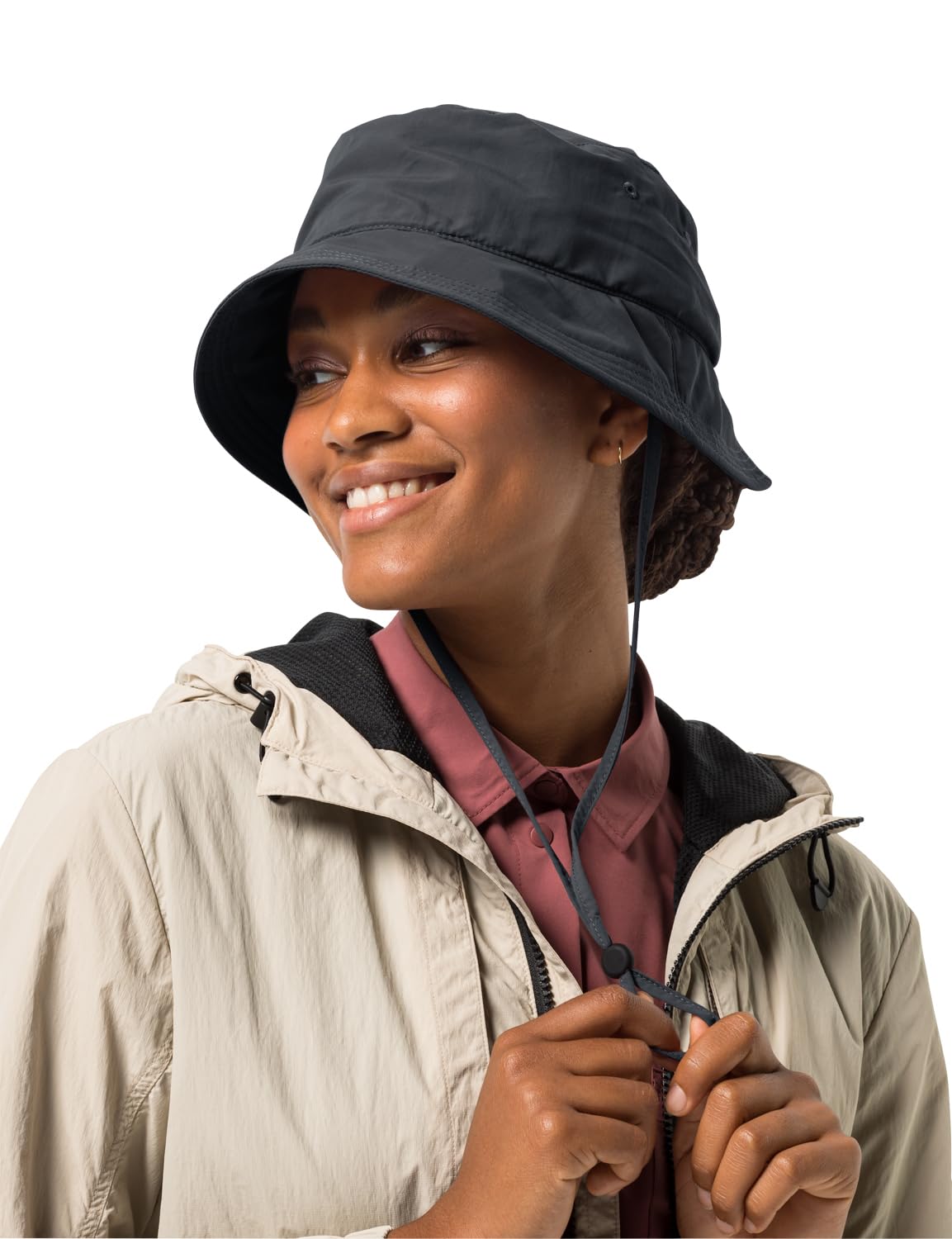 Jack Wolfskin Unisex Sun HAT Sun Hat, Phantom, L, Phantom, L