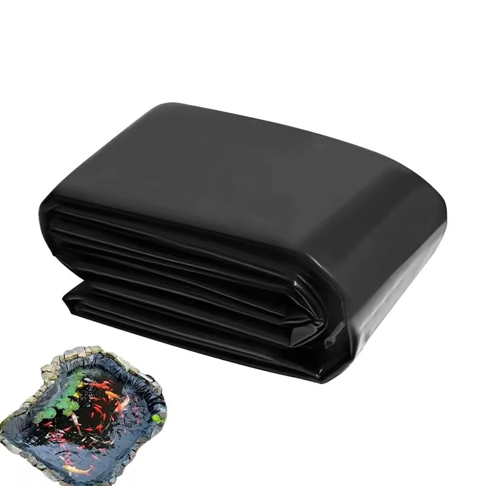 Black Flexible Pond Liner for Natural Looking Water Garden 0.3mm Thick 1m x 9m Ideal for Large Ponds Waterfalls and Koi Ponds