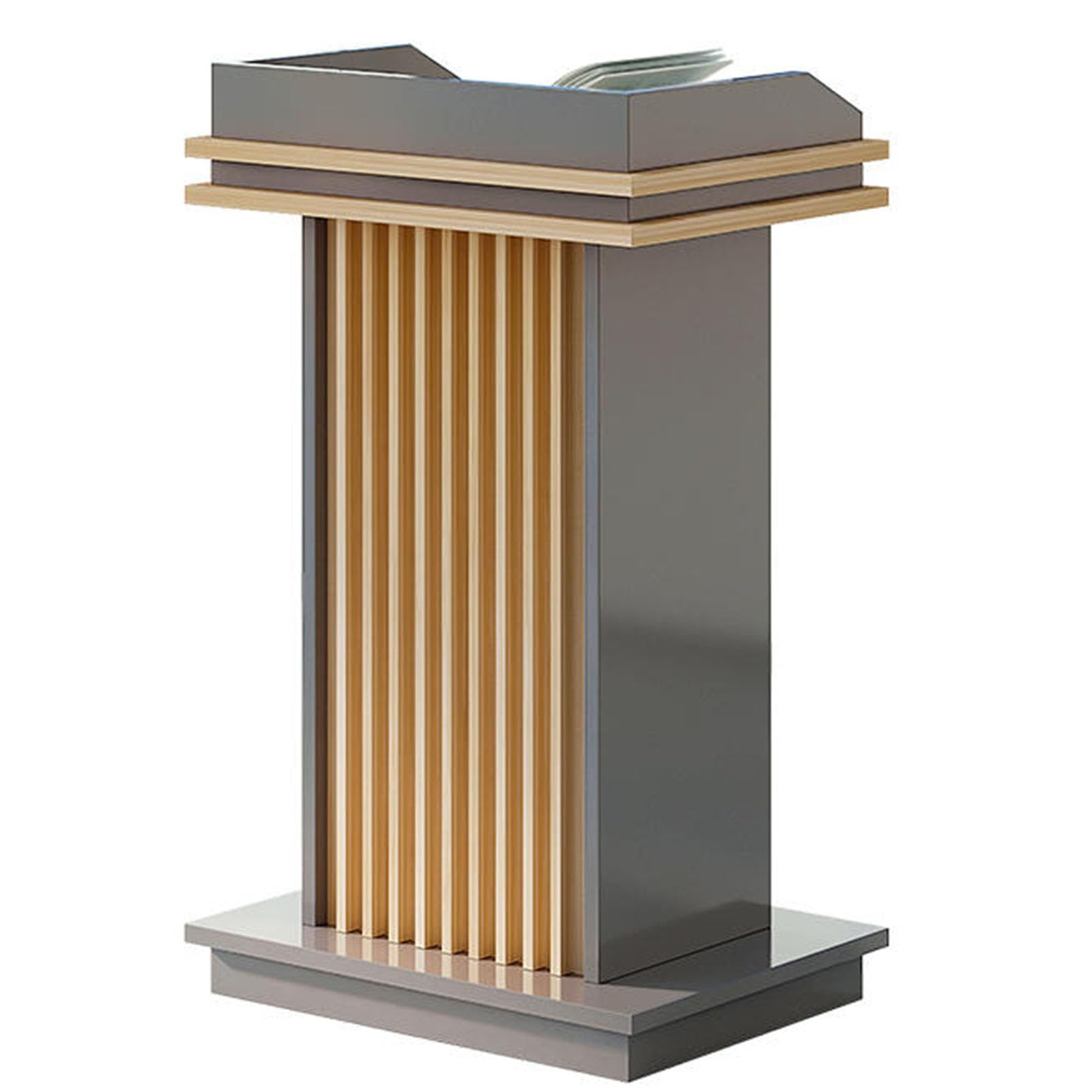 DUANHOZ Professional Lectern Podium Stand, Heavy Duty Pulpit Desk for Presentation, Conference, Classroom, Office, Auditorium