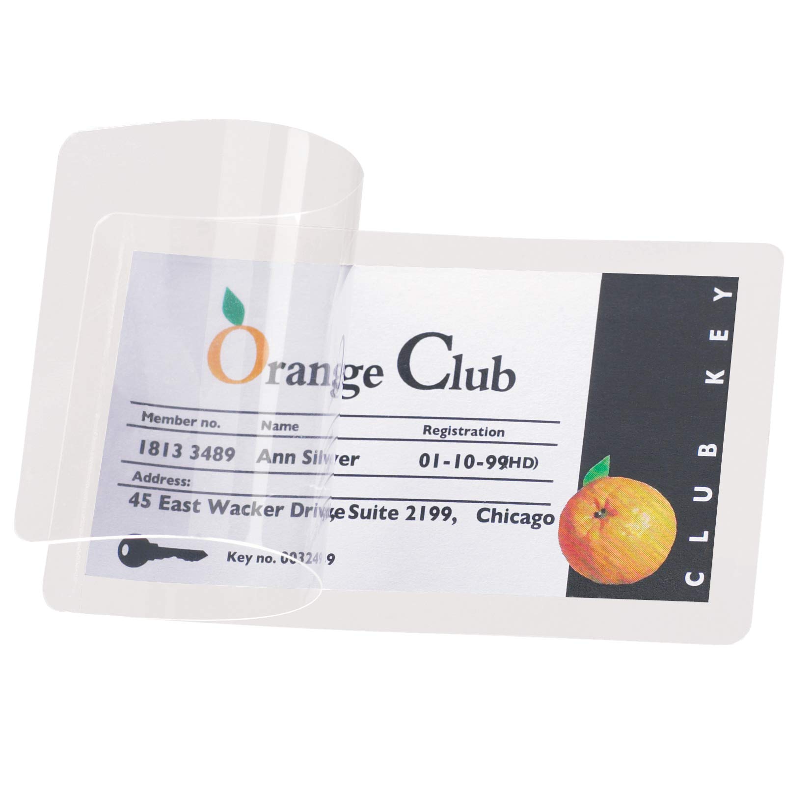 3L Pack de 10 Fundas para Plastificación Manual 54 x 86 mm Tarjeta Identificadora