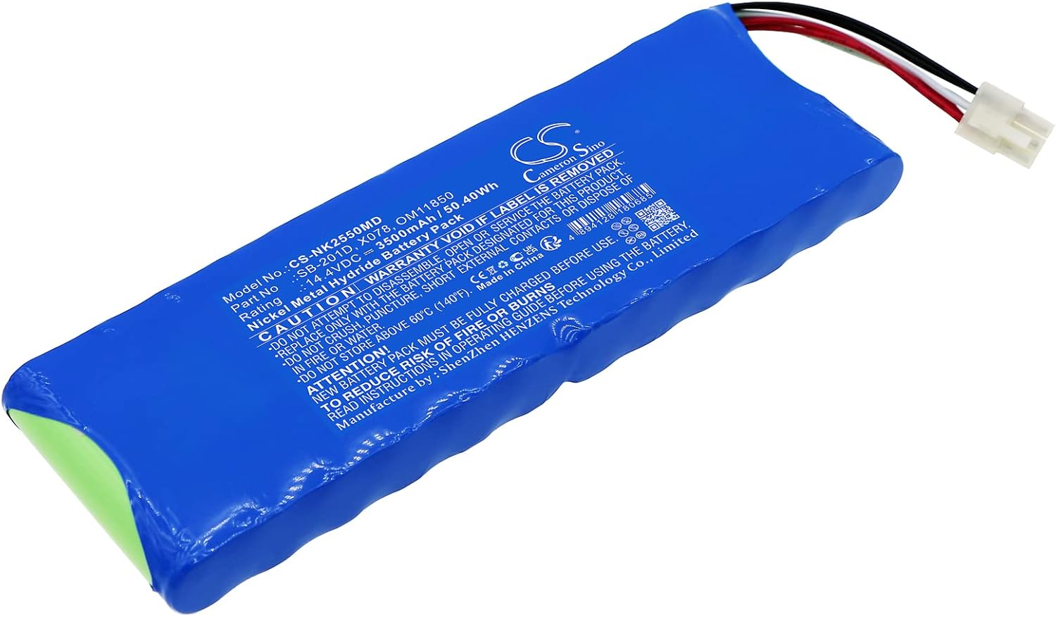 Cameron Sino Battery for Nihon Kohden Cardiofax G ECG2550 Monitor PN