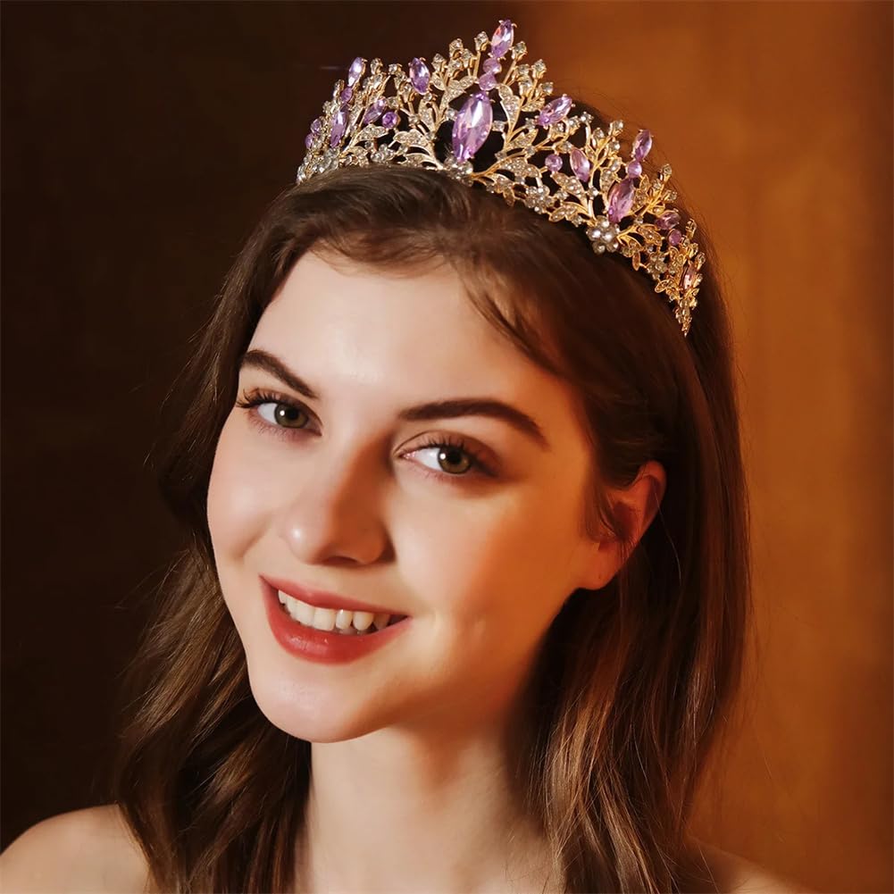 Tiara Da Sposa Vintage Con Strass E Cristalli - Corona Nuziale Per Capelli, Ideale Per Matrimoni - Foto 3