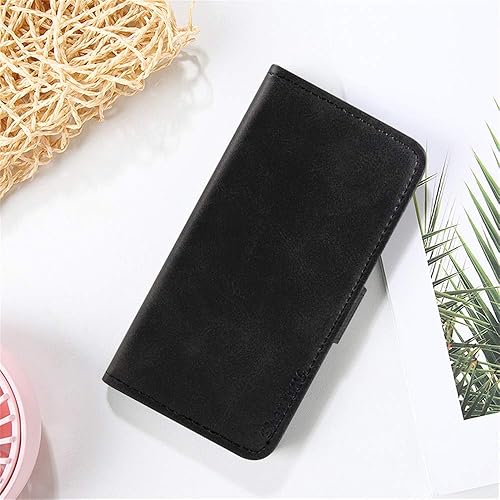 Miniatura 7 de Vivo V19 - Funda de piel tipo cartera con ranuras para dinero en efectivo y tarjetas, cubierta trasera de TPU suave con imán para Vivo V19 (negro)