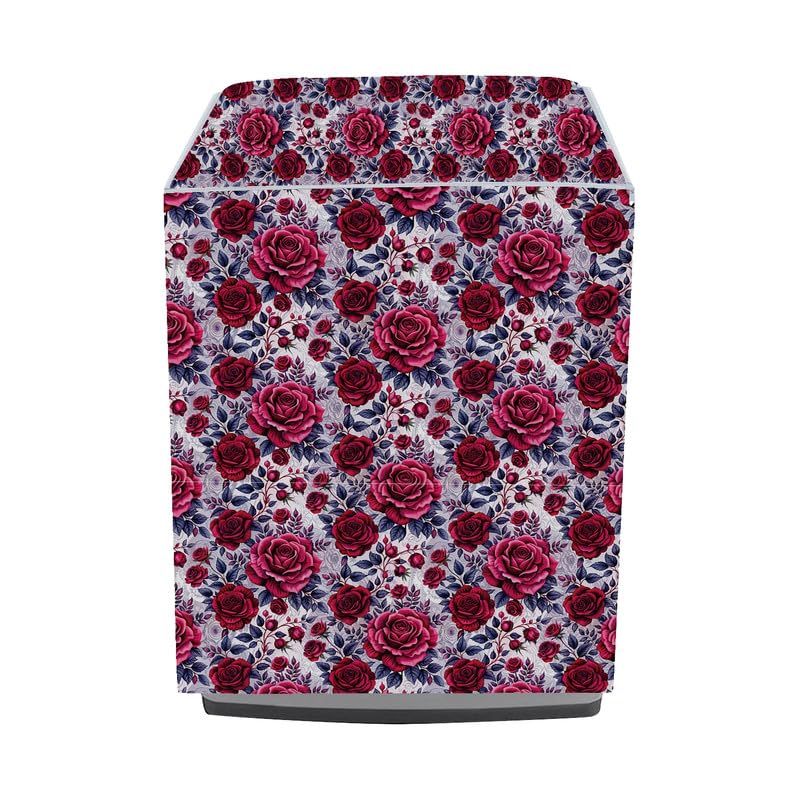 Image of Fully Automatic Top Load Washing Machine Cover Suitable For Samsung, Lg, Godrej, Whirlpool 6.5Kg, 7Kg, 7.5Kg, 8Kg, 9Kg, 10Kg, 11Kg ( 58Dx60Wx94H ), Waterproof Cover, Nya Gulab.