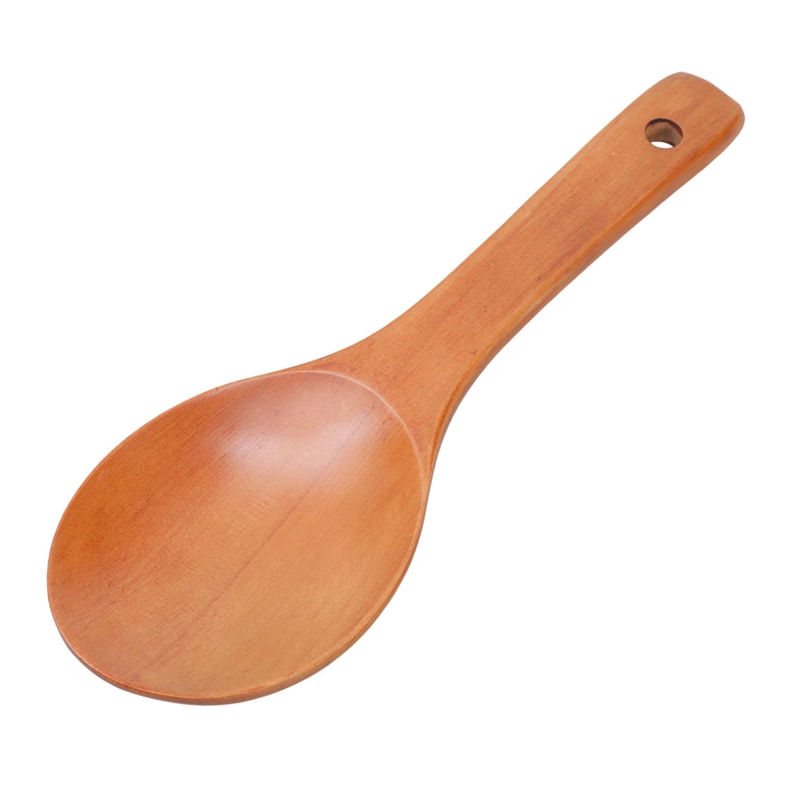 MICFENY Natural Wooden Spoon 9Inch Smooth Front Cooking Utensils Wooden Spoon for Nonstick Pans