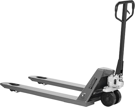 Klutch Heavy-Duty Pallet Jack, 6,600-Lb. Capacity, 7-1/2in. Lift | 27in. W x 48in. L Fork Size, Controlled lifting, Stable support, Shop and garage use, Easy positioning, Durable construction