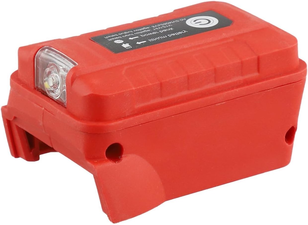LED Light Equipped USB Adapter for 18V Lithium Battery For 48111840, Battery Converter for Mobile Charging (B)