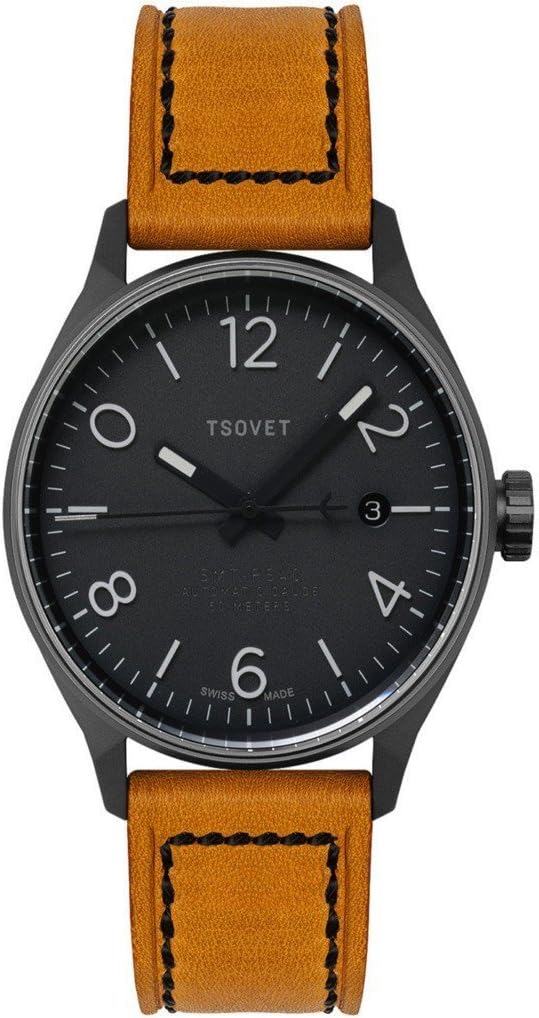 SMT-RS40 Gunmetal & Black Automatic Watch | Camel