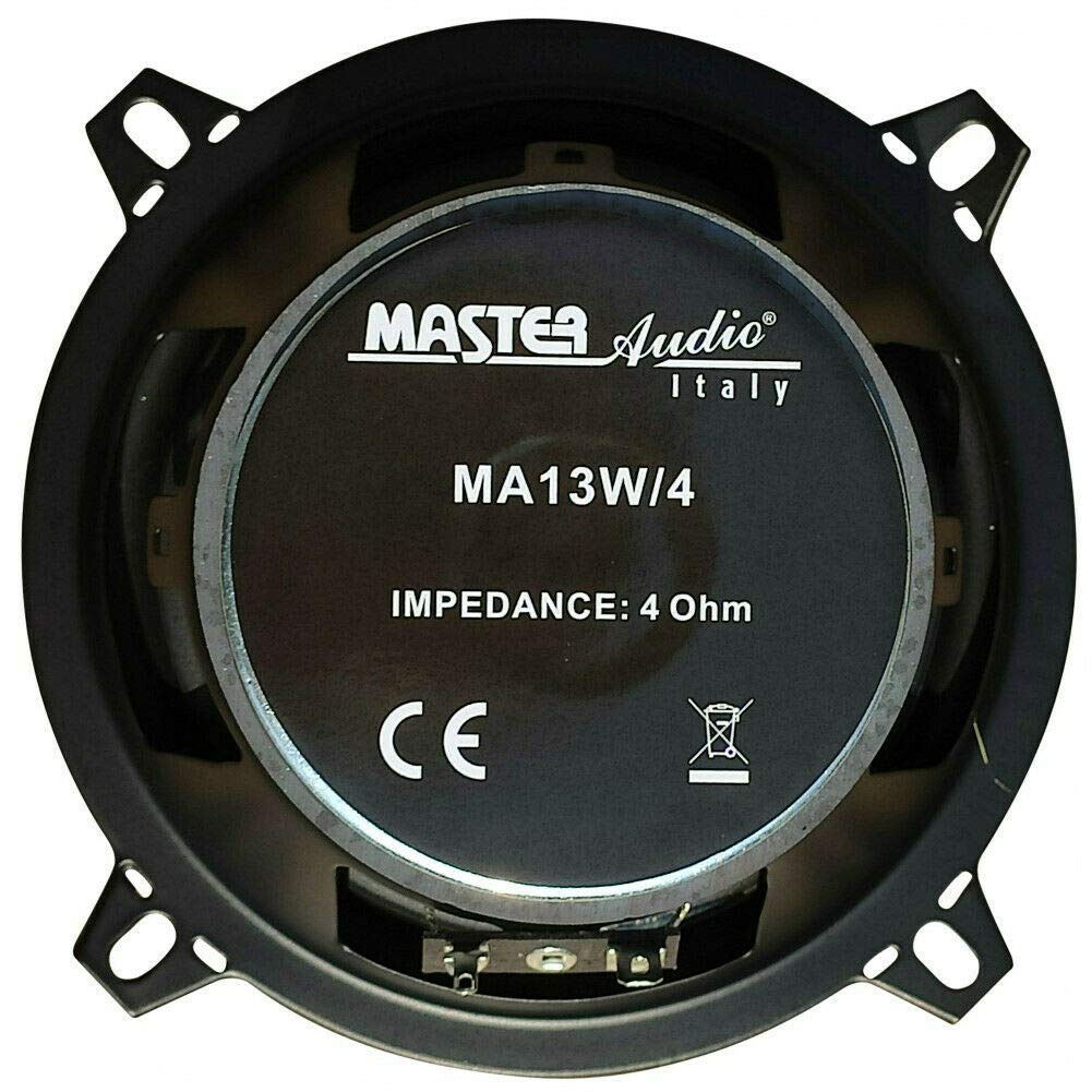 MASTER AUDIO 1 MA13W/4 MA 13W/4 professionele woofer 13,00 cm 130 mm 5" 80 watt rms 160 watt max 4 ohm gevoeligheid 91 db rubberen ophanging, 1 stuk