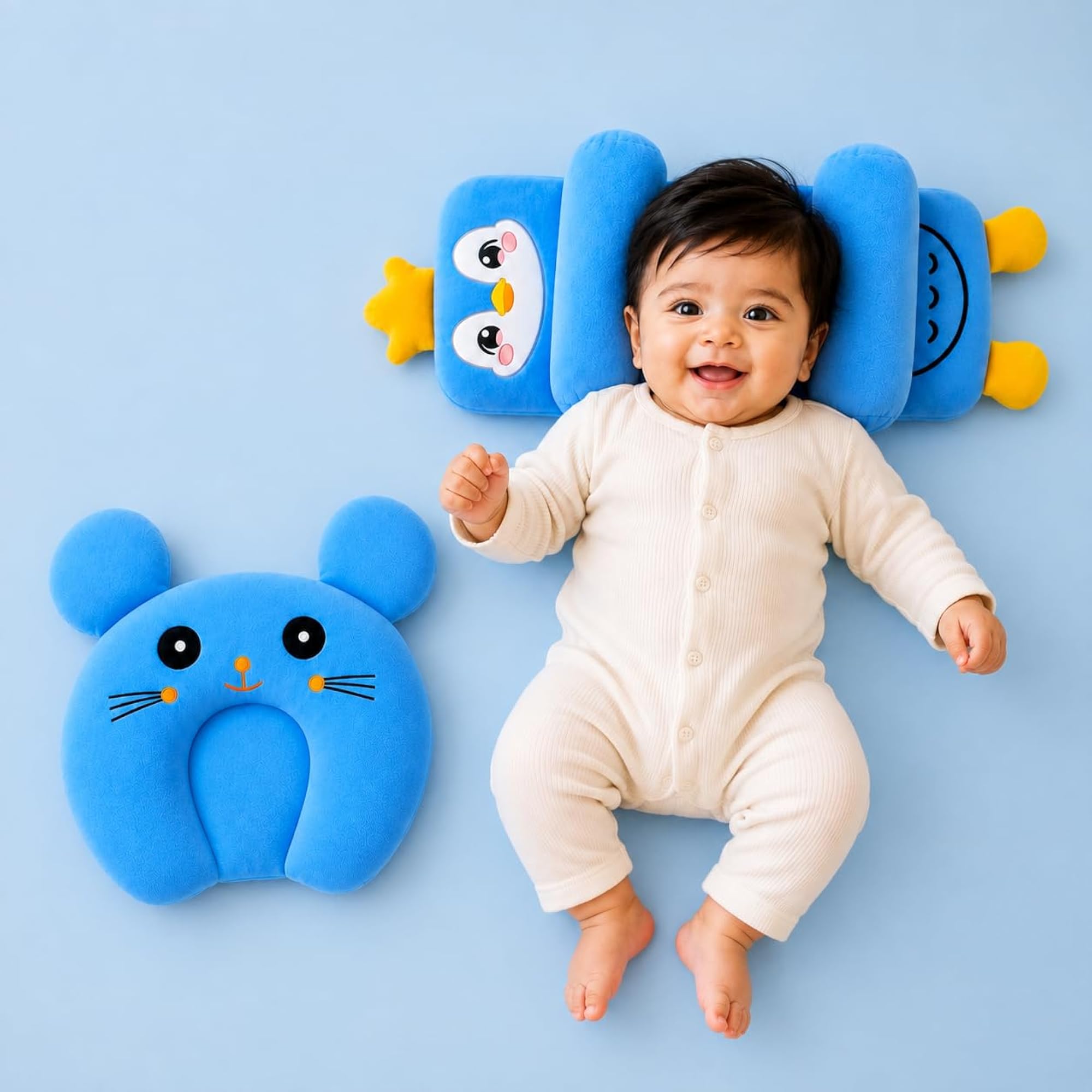 Infant Head Support Pillow Combo Set, Gentle Comfort