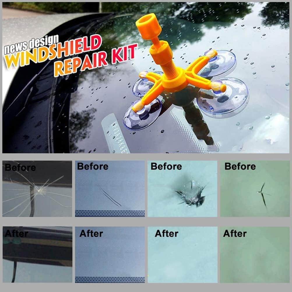 Car Windschutzscheibe Reparaturset Werkzeug für PKW Chip und Crack, Auto Windscreen Repair Kit