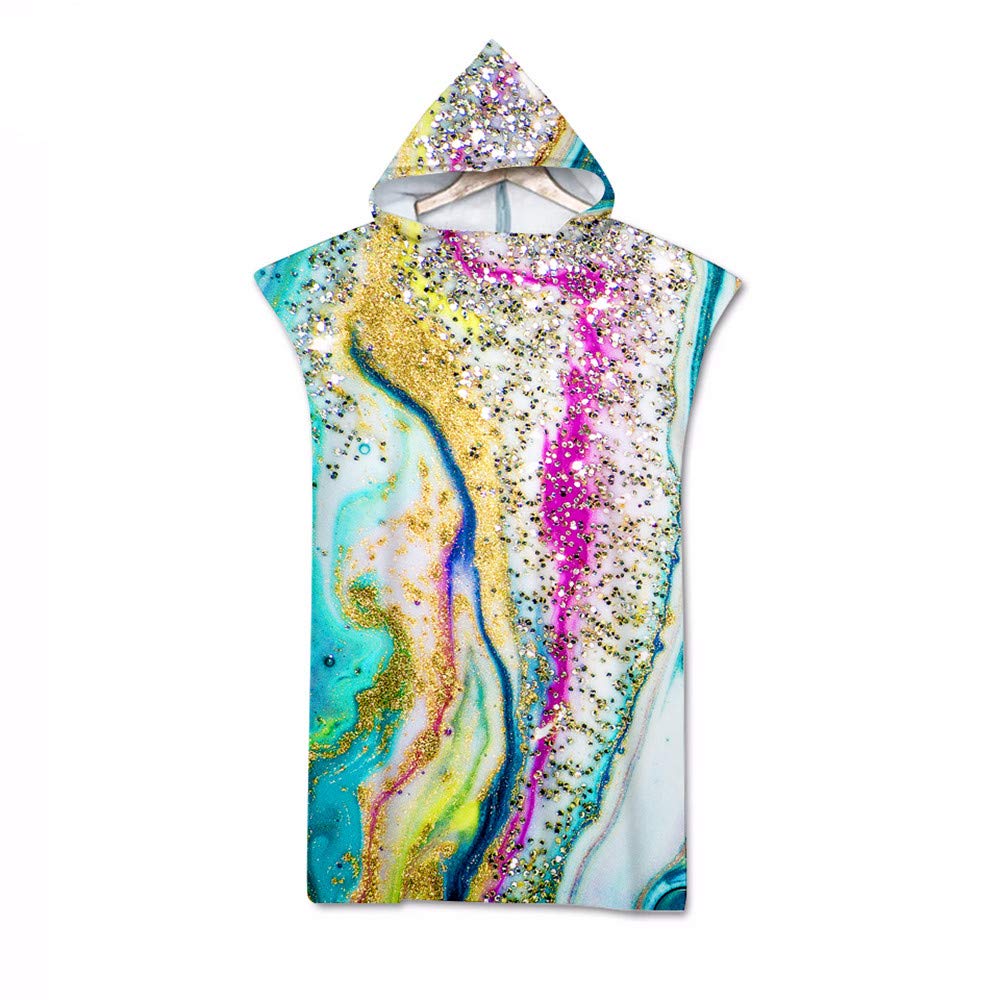 Surwin Hooded Changing Robe Adult Surf Poncho Towel