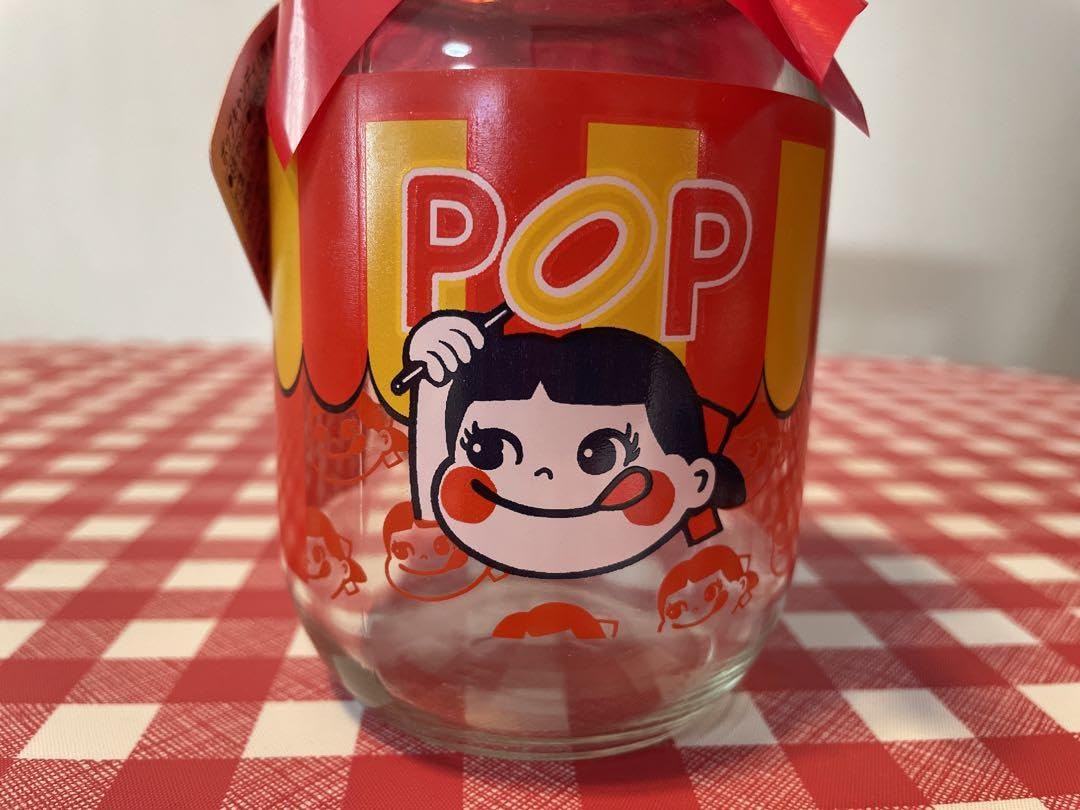 Amazon.co.jp: 【インテリア】ペコちゃん ポップキャンディ柄瓶 ビン