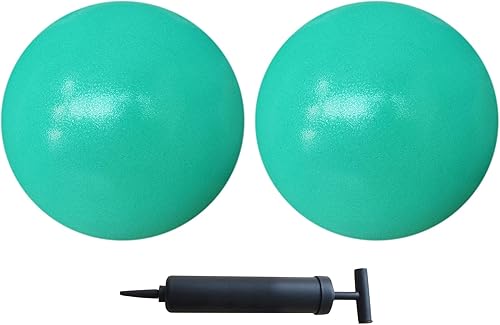 Miniatura 2 de AppleRound Exercise Ball with Pump, 9-Inch Small for Pilates, Yoga, Core Stability - Choose Pack of 1 Ball + 1 Pump or Pack of 2 Balls + 1 Pump