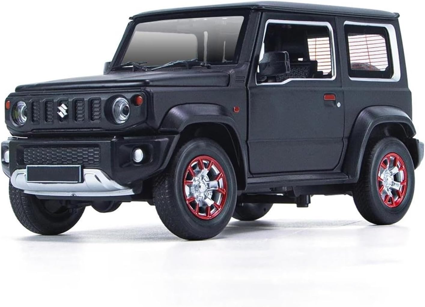 Scale car Model 1:18 for Jimny SUV Off Road Alloy Car Model Diecast Metal Car Model Decorative Souvenirs Put in Bookcase Suitable for Display(Black)