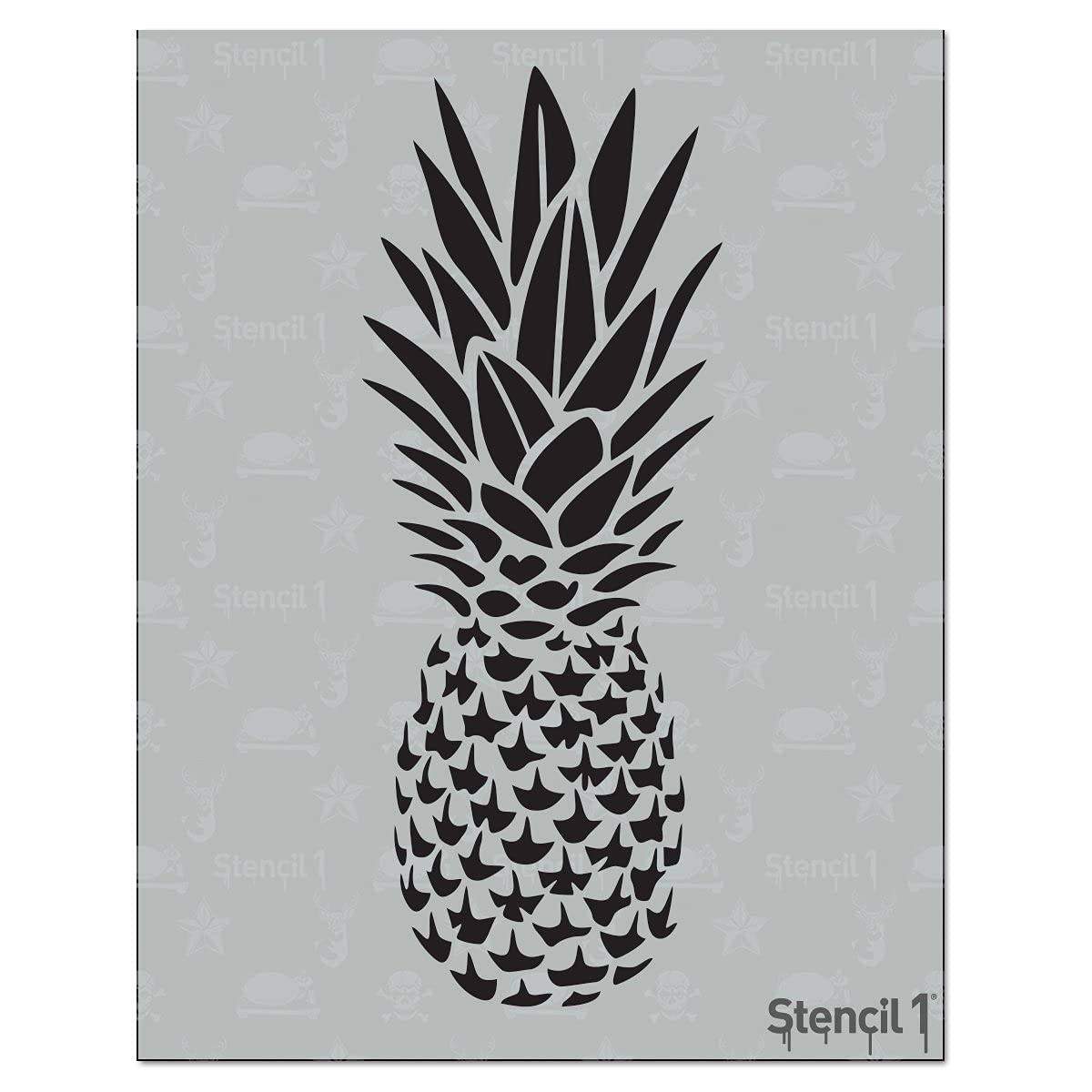 Pochoir Ananas 8.5 x 11 Stencil 1 pour relooker facilement vos meubles en bois