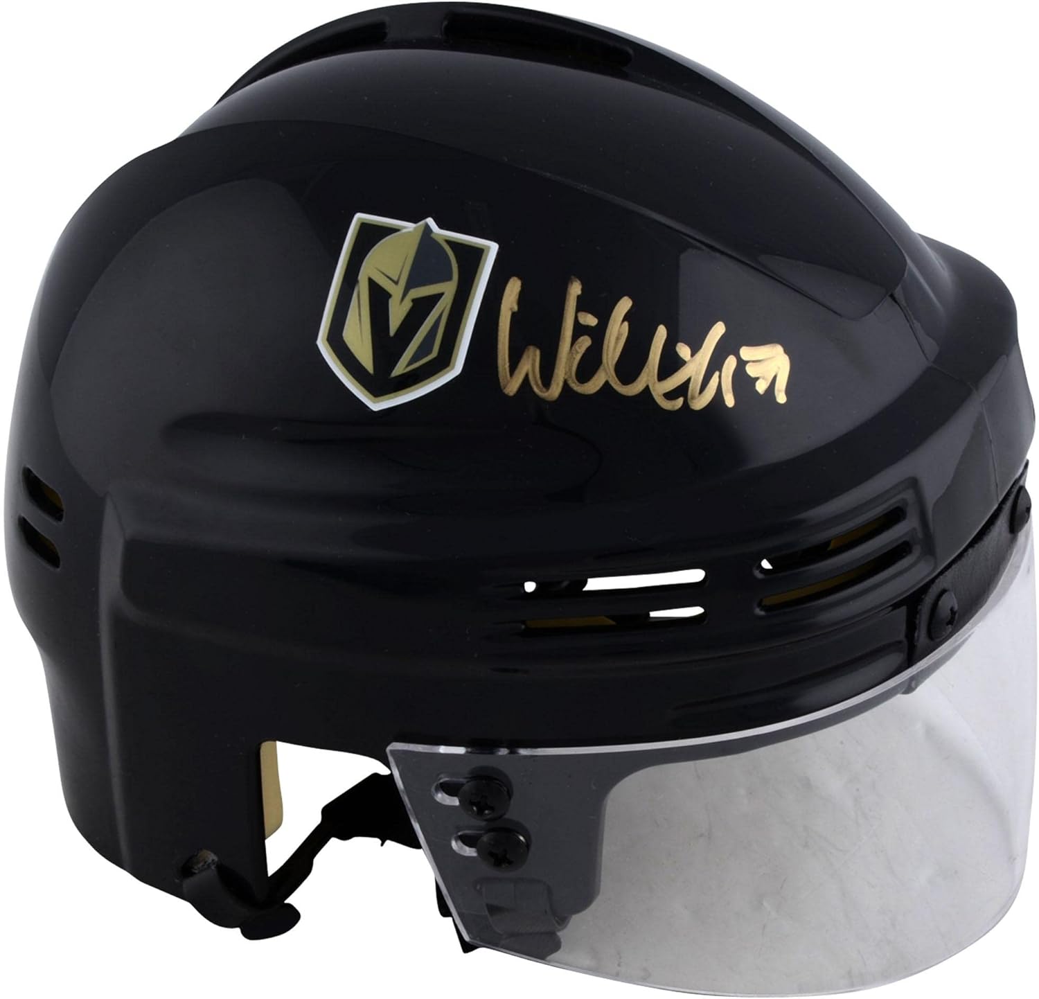 William Karlsson Vegas Golden Knights Autographed Mini Helmet - Autographed NHL Mini Helmets and Masks