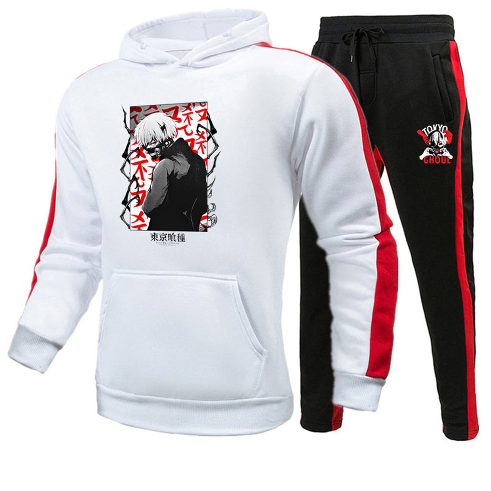 Conjunto De Sudadera Y Pantalón Jogger Tokyo Ghoul - Anime Kaneki Ken, Unisex, Cómodo
