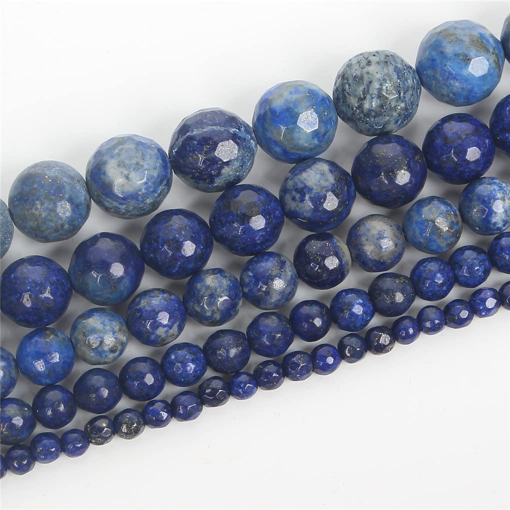 TOAOB 100 Pezzi 6 Mm Pietra Lapislazzuli Naturale Perline In