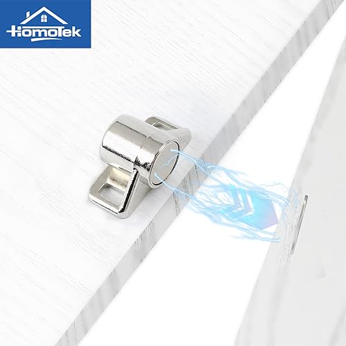 Miniatura 4 de HOMOTEK Paquete de 8 cierres magnéticos para puertas de armario, pestillo de puerta magnético, cierre magnético retro, soporte magnético para