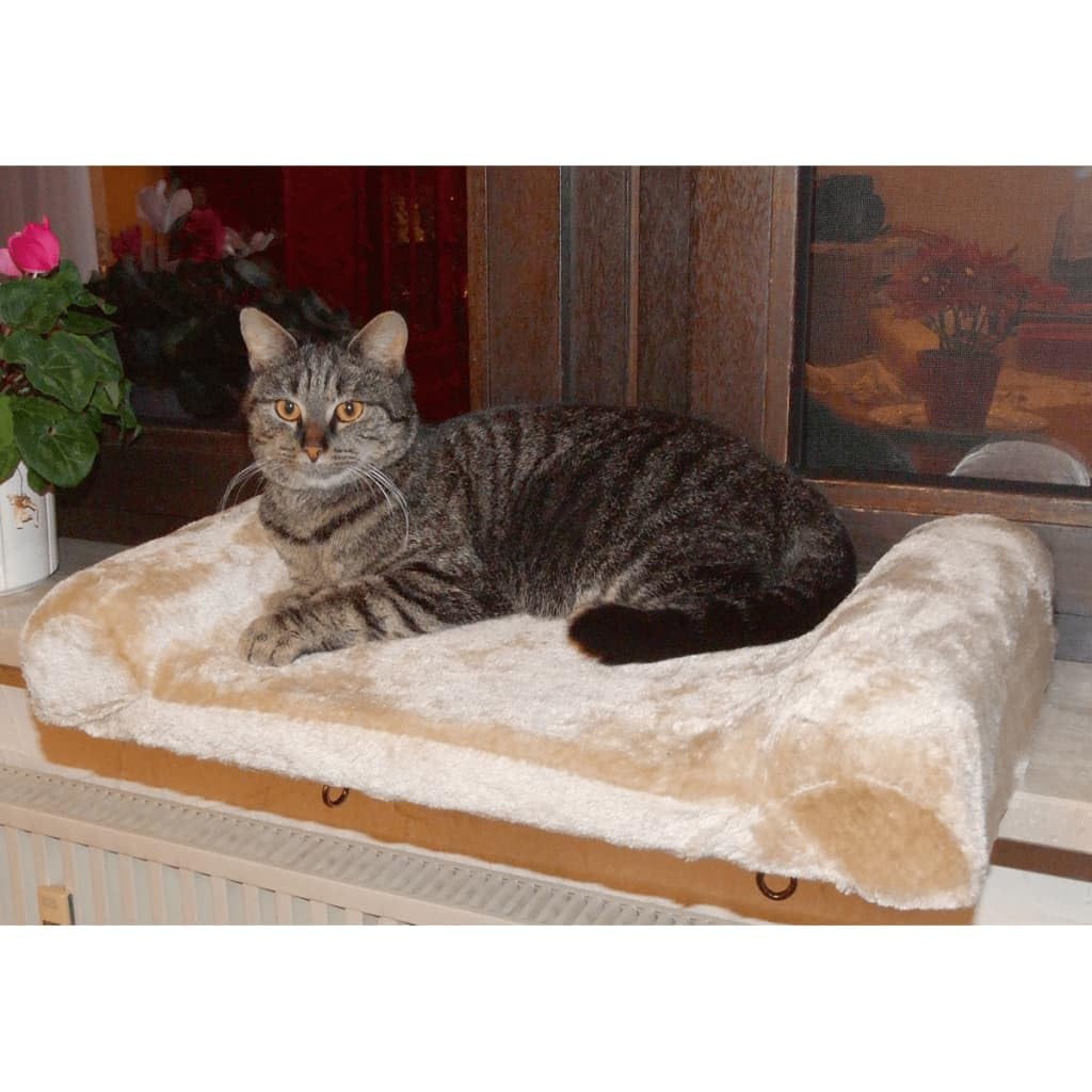 Bestlivings Wollig raamligbed voor katten in grijs (45 cm x 28 cm