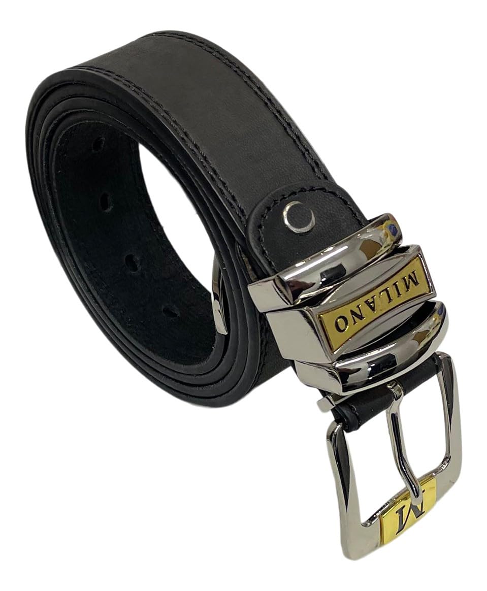 SoBo LEATHER Men's Jeans Belt, Belts for Men, 1.5" Wide, 28" - 48" Waist (Black, M)