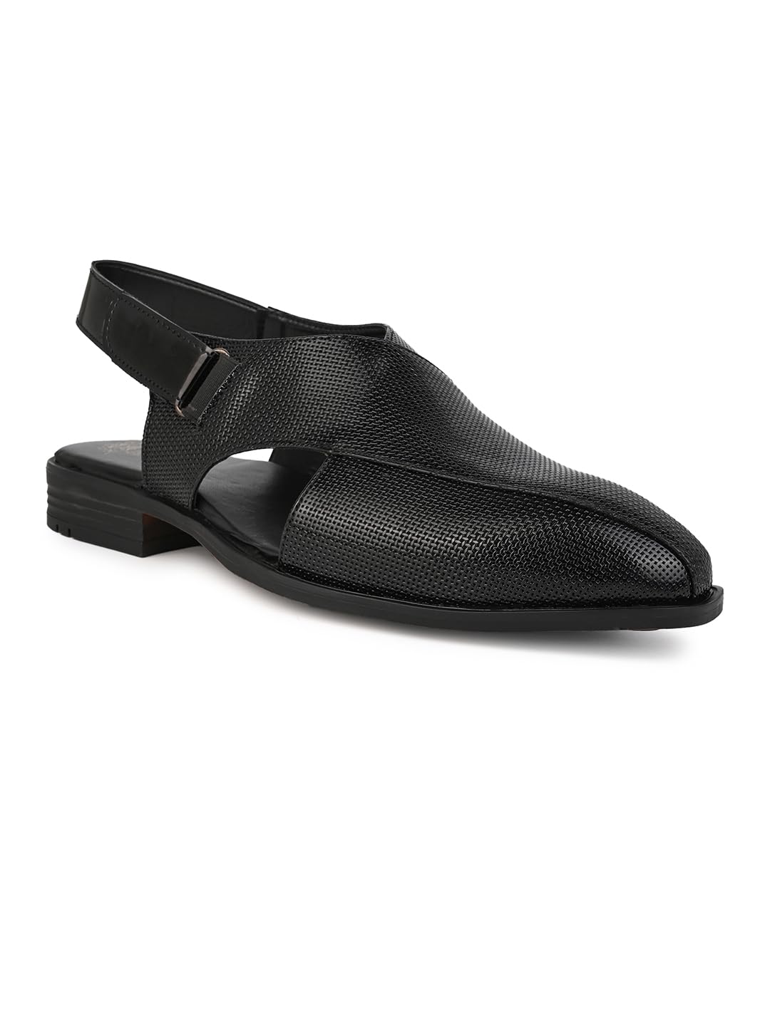 Peshawari Sandal with TPR Sole - Comfortable Ethnic Footwear for Men, Handcrafted Leather, Traditional Festive Design - Ideal for Casual Wear-image-4