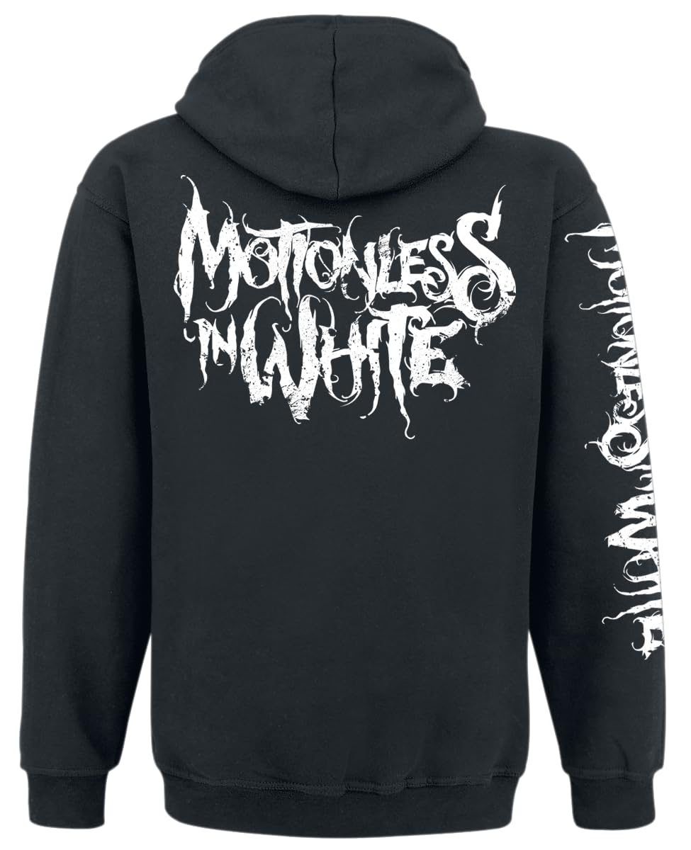 Motionless In White Logo Homme Sweat-Shirt zippé à Capuche Noir