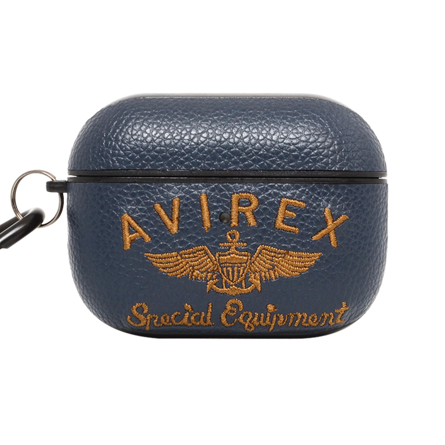 Amazon | AVIREX 正規品 AirPods Pro2 ケース 「 刺繍ロゴ 」 カラビナ