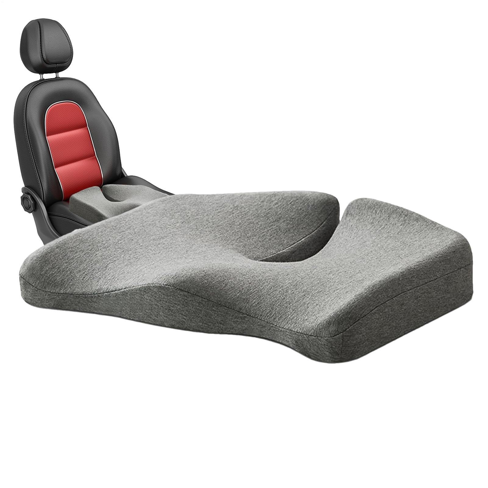Coussin de siège en mousse à mémoire de forme ergonomique pour le bureau et la voiture