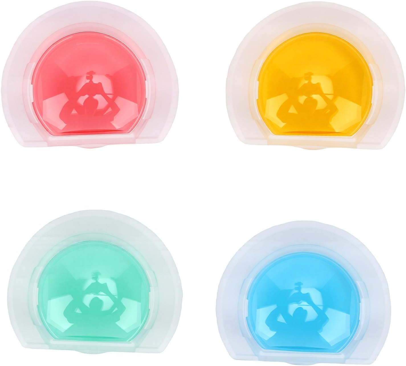 Lens Filters for Mini 13, PVC High Light Transmission, 4 Color Set Rose Blue Green Yellow, Detachable, for Instant Camera