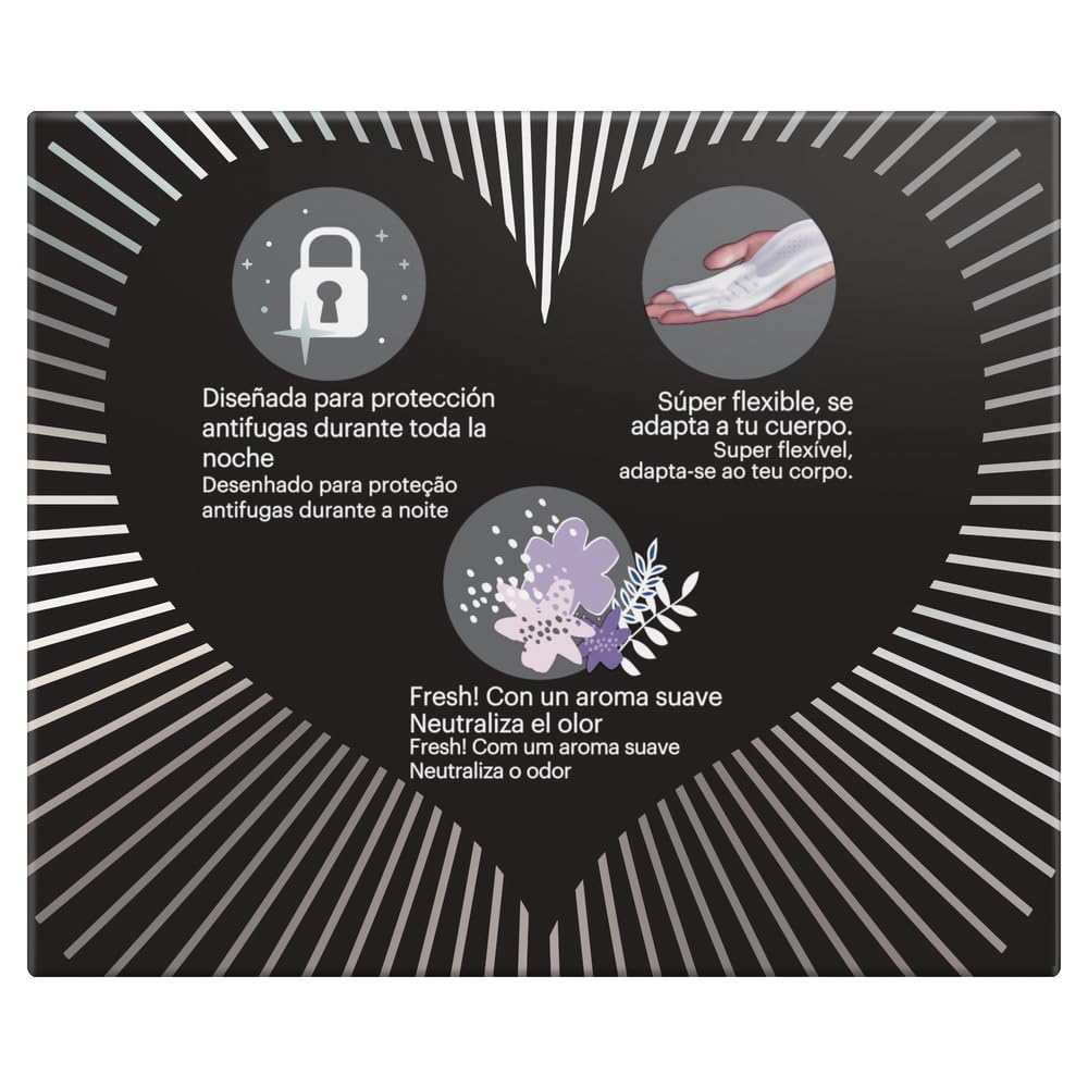 Evax Liberty Noche Compresas Con Alas, 72 unidades, No Notarás Que Las Llevas - 4