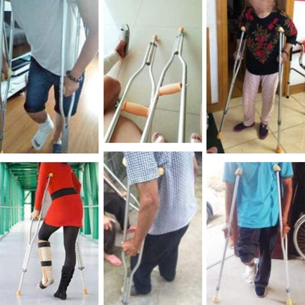 Kule ortopedyczne dla dorosłych, pod pachami, 1 para, lekkie kule ortopedyczne, kule ortopedyczne z regulacją wysokości, aluminiowe kule ortopedyczne dla dorosłych, kule ortopedyczne do chodzenia,