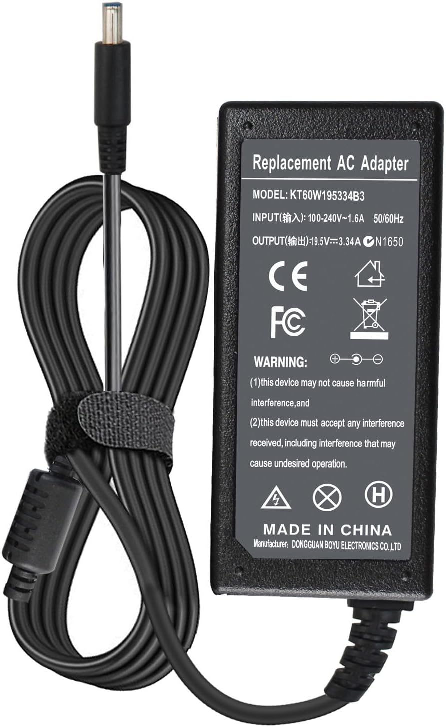 Laptop AC Adapter Charger Fit for Dell Inspiron 3583 3580 3585 3593 3780 3793 5591 5593 3501 3502 3790 3785 3782 3781 3595 3590 3584 3582 3581 3493 3490 3482 3481 3590 5490 5590 Power Supply Cord
