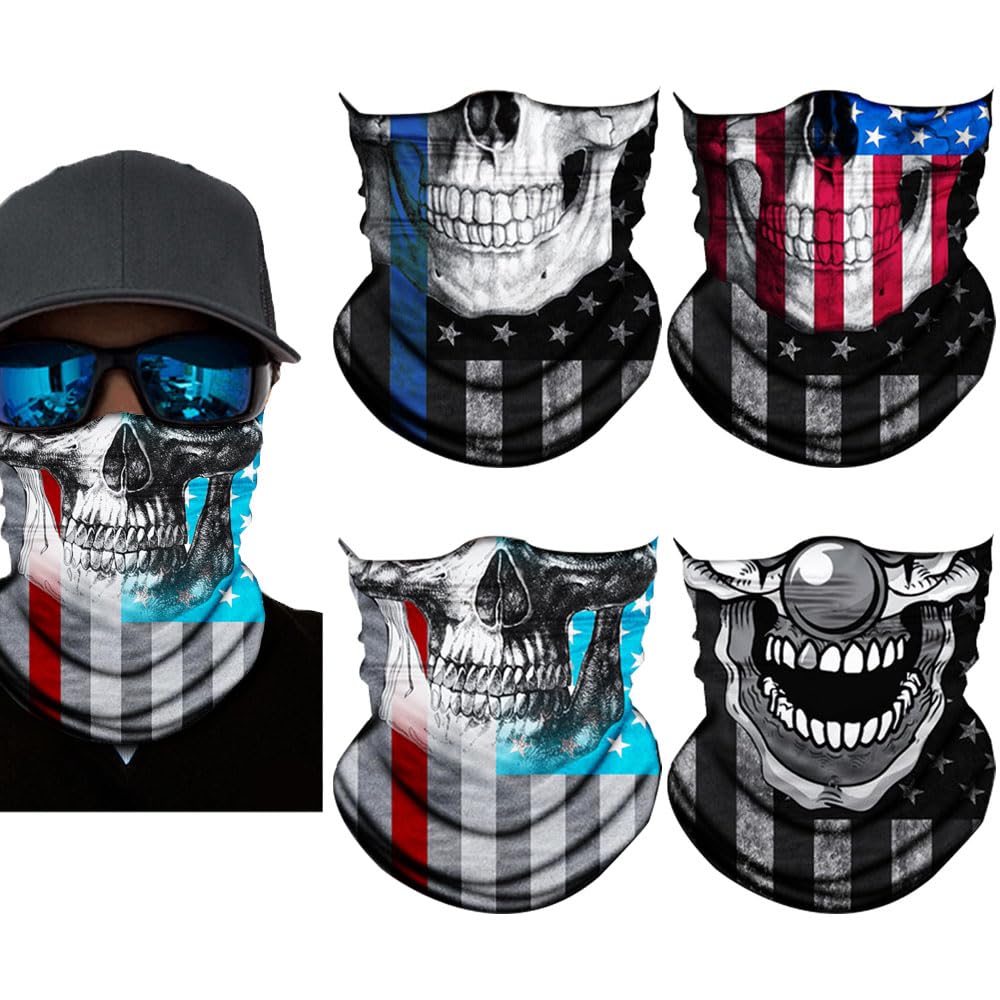 Neck Gaiter Mask,UV Protection Bandana Gator Face Cover Covering Mask,Tube Scarf,Neck Warmer Balaclava,Headband