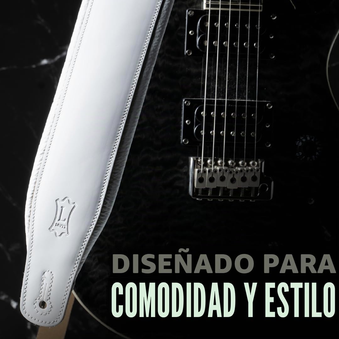 Levy's M26PD-BLK Correa de guitarra