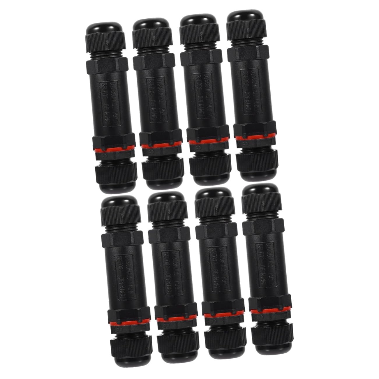 DOITOOL 2 Set 3 Pin Connettore Luce Led Ip68 Connettore Elettrico Adattatore Filo Per Luci Da Giardino 4 Pezzi * 2
