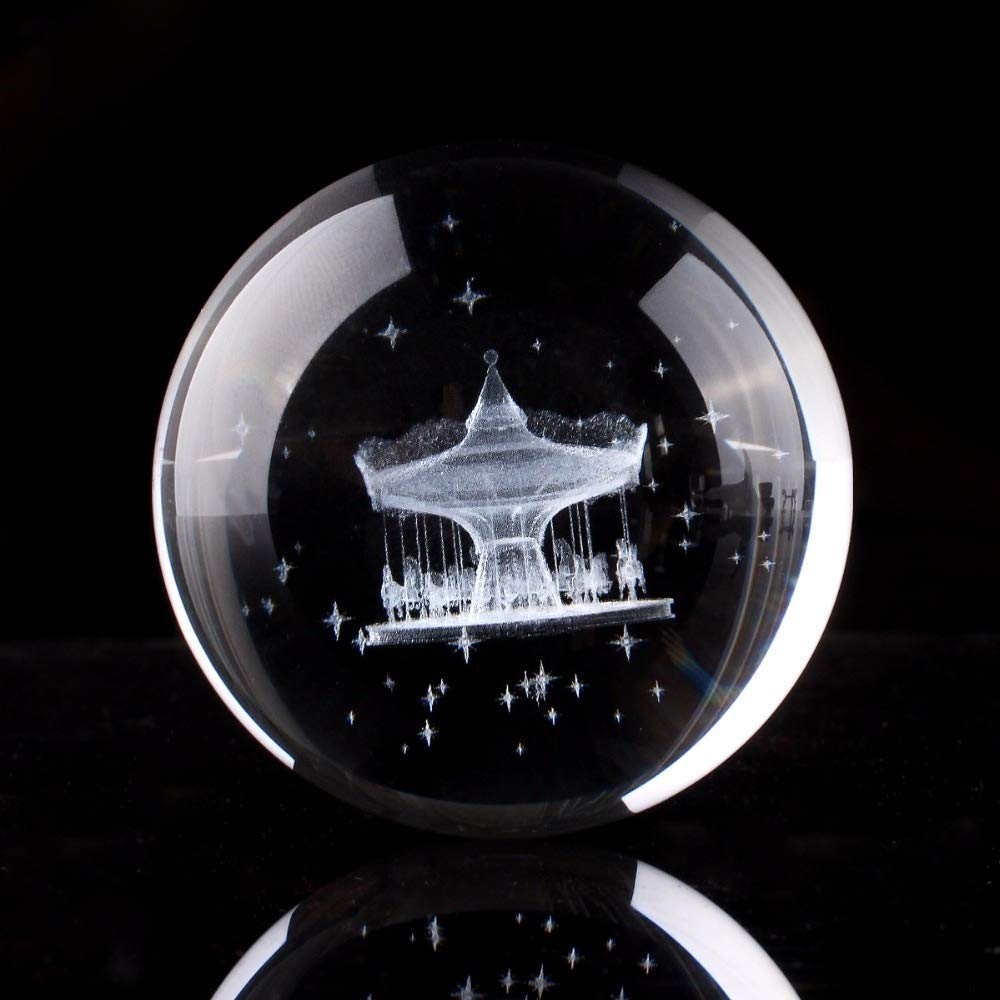 Lensball fotografia kryształowa kula H 60 mm kryształowa przezroczysta kryształowa kula 3D grawerowana laserowo okrągła szklana kula feng shui sztuka dekoracja akcesoria prezenty urodzinowe dekoracyjna kryształowa kula