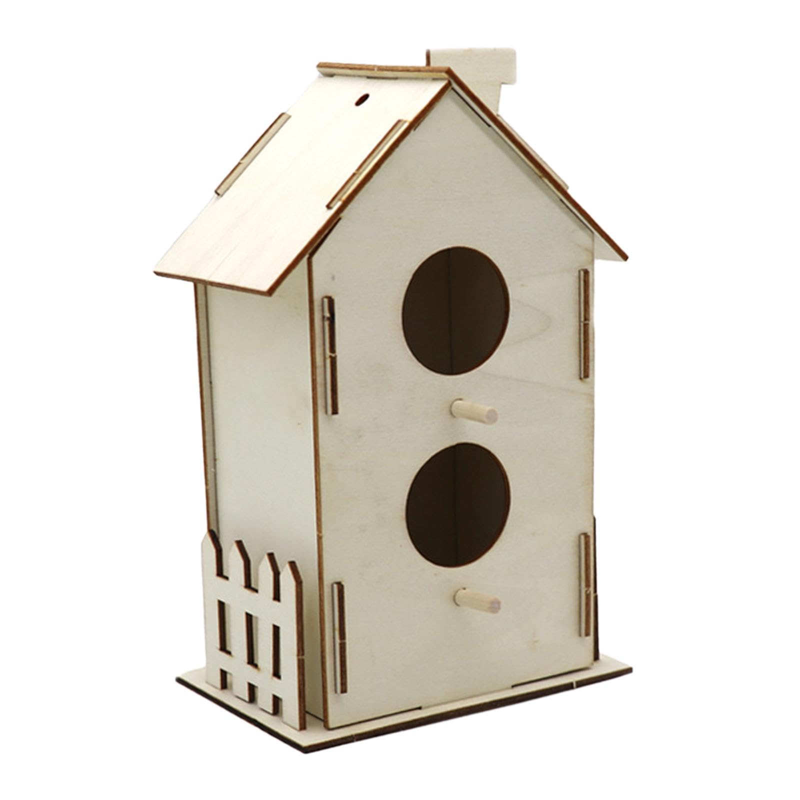 DIY Wood Bird Nest Birdhouse Handmade Bird Nesting Box for Robin Hummingbird 19Cmx12Cmx8CmHome & Garden|Yard, Garden & Outdoor Living|Bird & Wildlife Accessories|Birdhouses-image-10