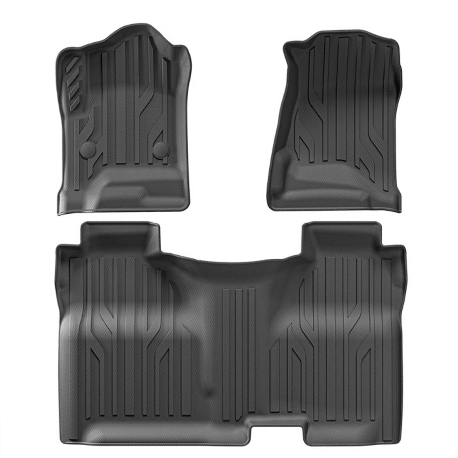 Tapis de sol voiture en TPE pour GMC Sierra et Silverado 2012-2018 avec conduite à gauche