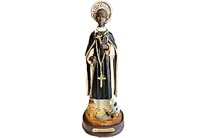 Serene Statue of St. Martin de Porres: A Devotion for Home or Sanctuary