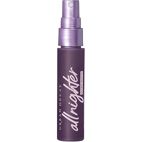 Urban Decay All Nighter Ultra Matte Makeup Setting Spray for Face, Transfer-proof, Long-lasting 16 HR Wear, with Oil-absorbing Kaolin Clay, Matte Finish, Oil-free, Paraben-free, Vegan