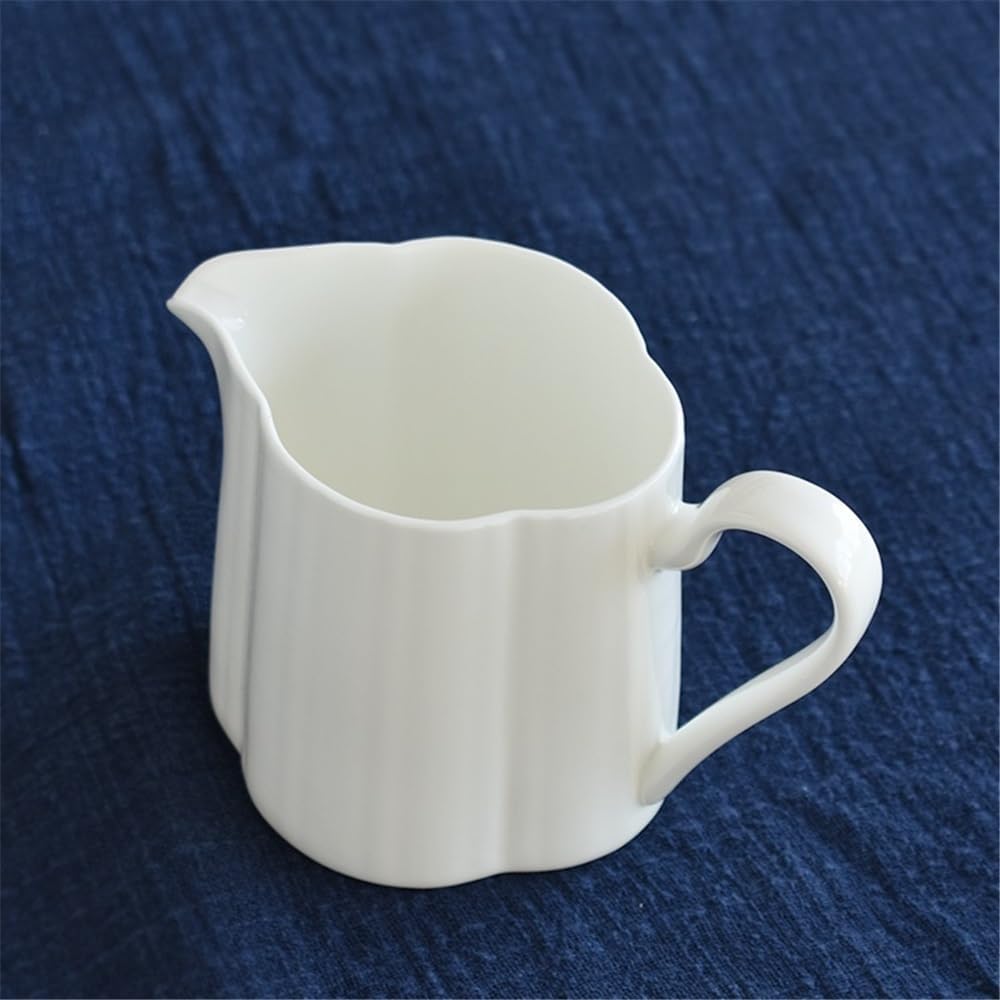 gravy boat set White Ceramic Milk Jug With Spout And Handle Multi-purpose Tea Dispenser Sauce Pot Gravy Boat gravy boat with lid