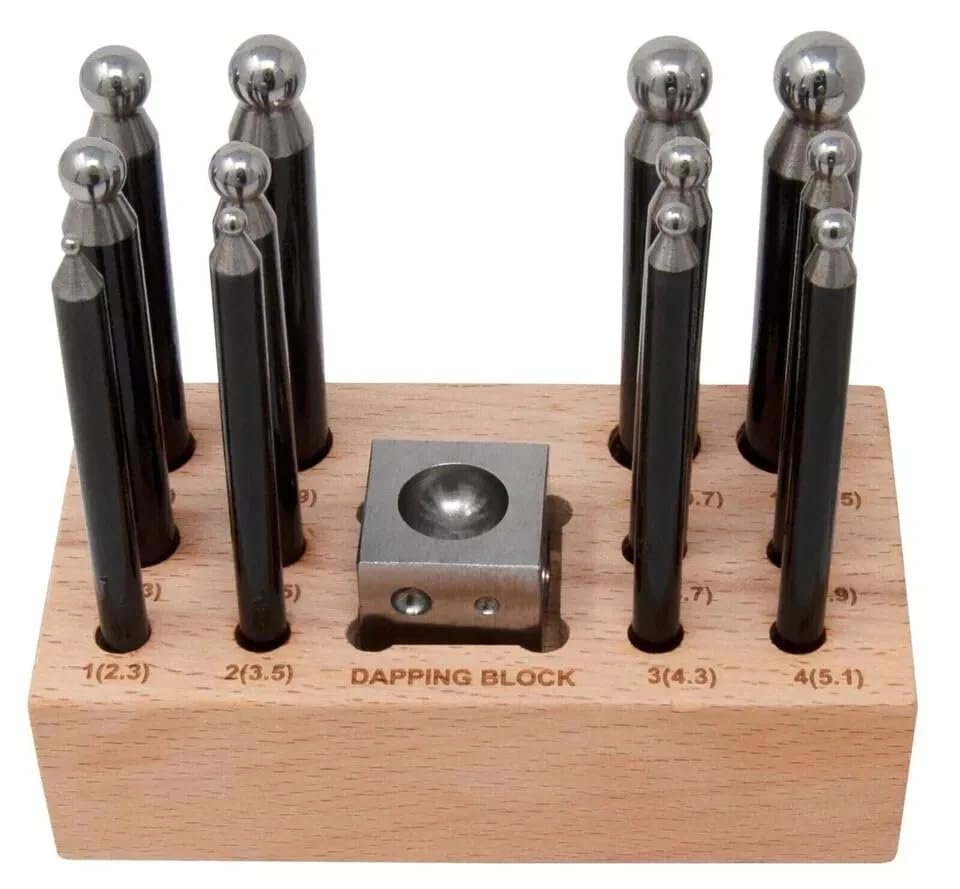 Lot de 13 blocs de dapping pour formage et mise en forme du métal
