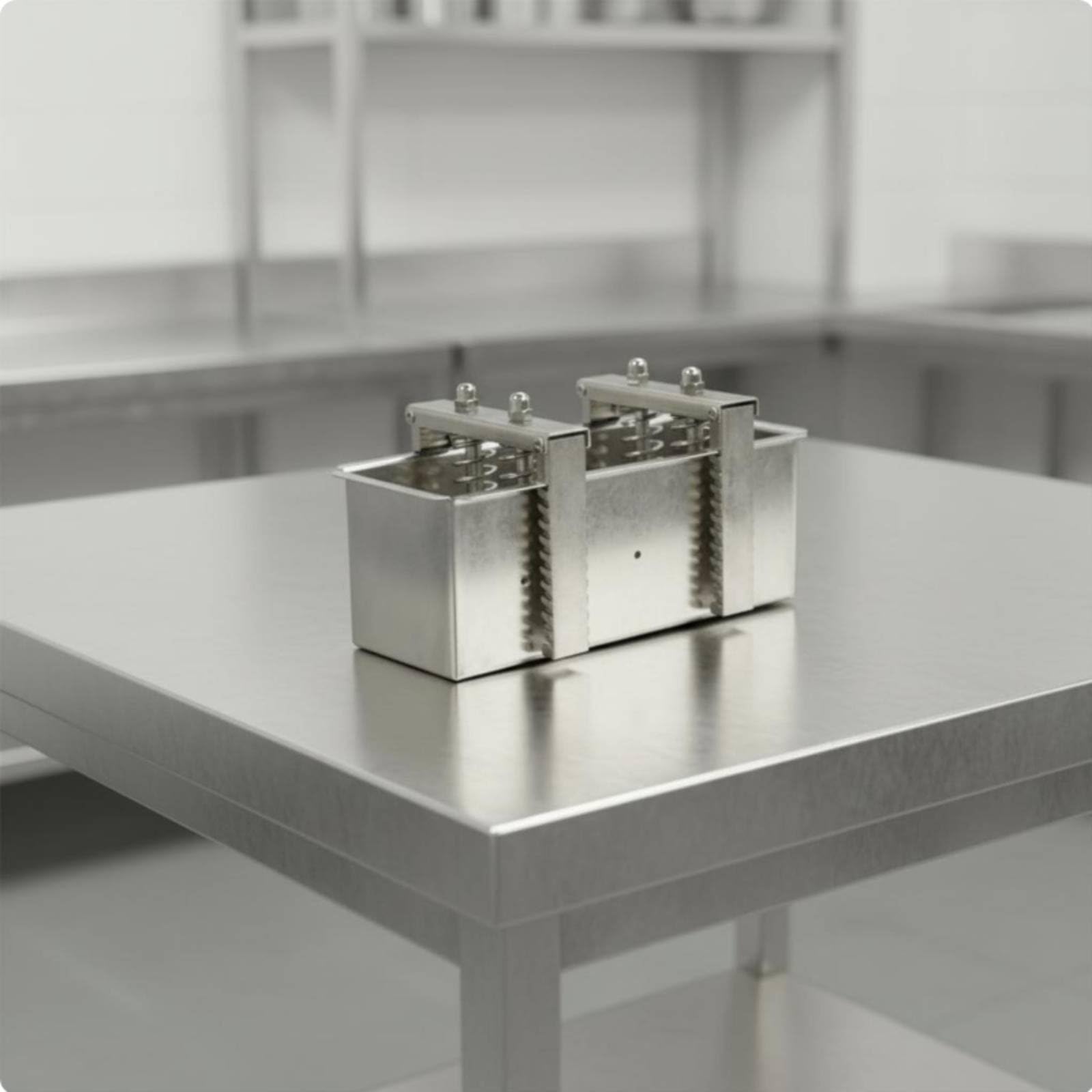 Stampo per Carne in Acciaio Inox Solido Pressa Regolabile Meccanica Utensile Cucina Multifunzione Tagli di Carne E Salumi Adatto a Cucine Domestiche, 2.5KG, Fixed Bottom