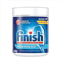 Finish Power Powder Advanced Detergente para Lava Louças em Pó 450g