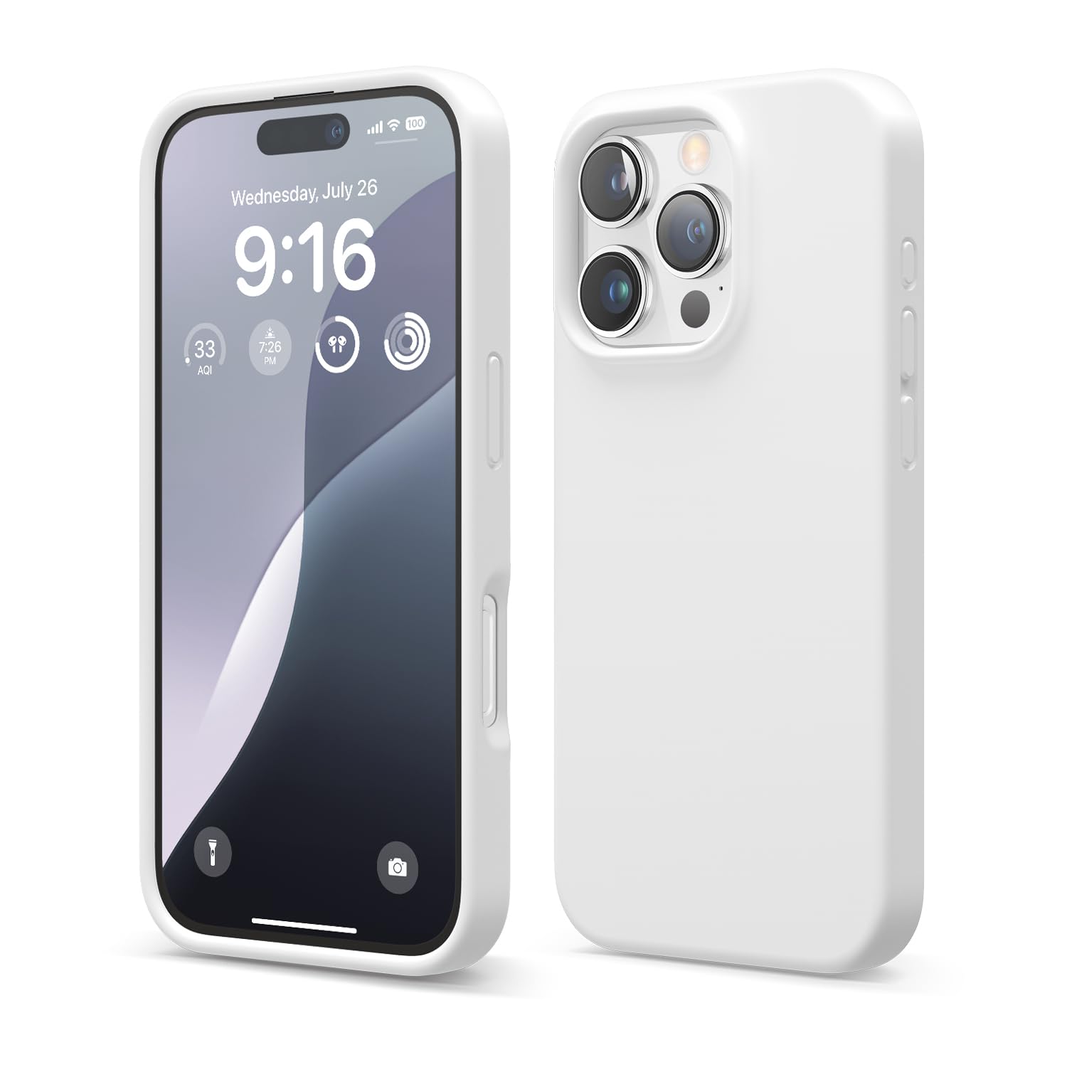 elago Compatible with iPhone 16 Pro Case Premium Liquid Silicone Case Full Body Protective Cover Shockproof Slim Phone